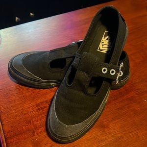 Vans women’s Mary janes with heart shaped buckle